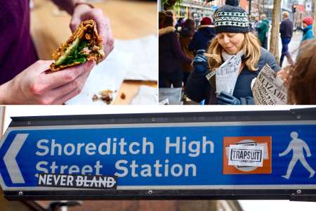 private food tour through shoreditch london