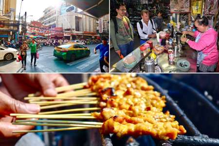 bangkok weekend tour   hero image of people on a food tour in thailand