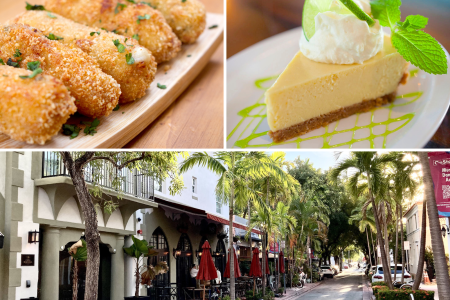 croquetas key lime pie Espanola way in Miami South Beach