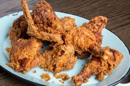 fried chicken with cajun spices