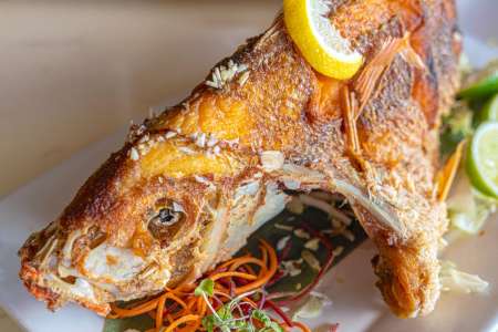 fried whole snapper