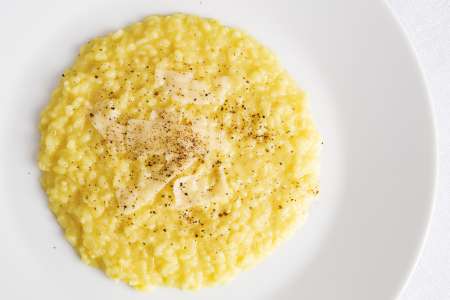 golden risotto with parmesan