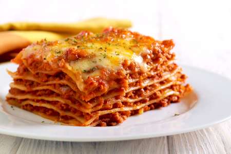 handmade beef lasagna