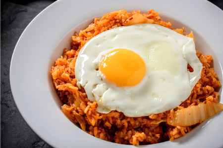 hotpot kimchi fried rice with egg