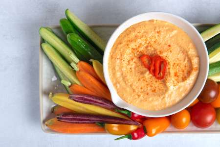 hummus with crudite