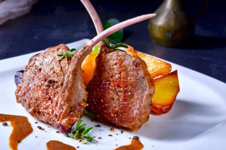 lamb chops with potatoes