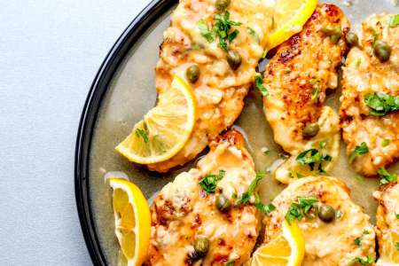 lemon chicken piccata with capers