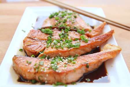 miso glazed salmon filets