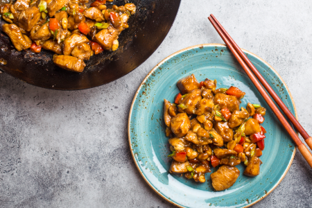 orange scented stir fry chicken