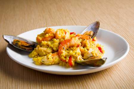 paella plated