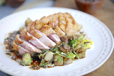 pan-seared duck breast