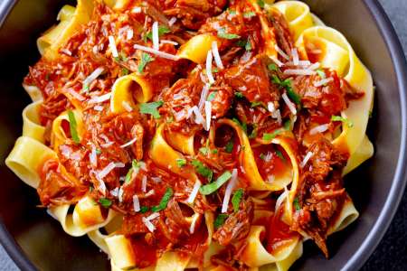 pappardelle pasta with beef ragu