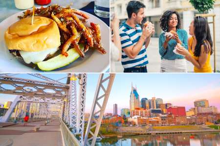 people eating burgers in nashville south