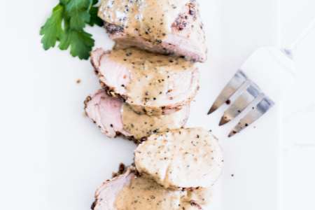 pork in truffle cream sauce