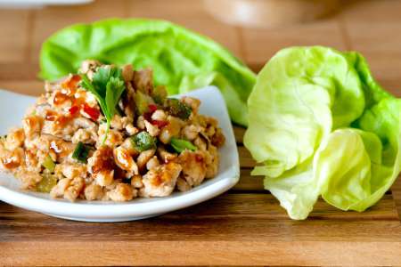 pork larb lettuce cups