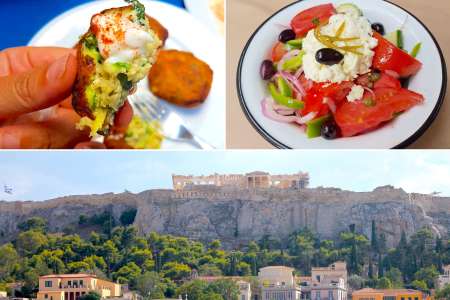 private athens tour   trying greek food and walking around the city