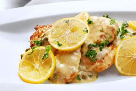 private chef   chicken piccata with lemon and capers