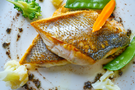 grilled sea bass