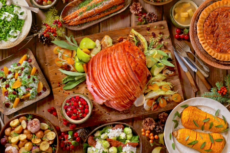 honey ham holiday dinner