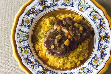 osso bucco with risotto