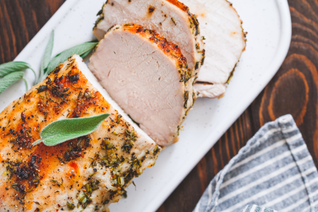 balsamic and herb crusted pork tenderloin