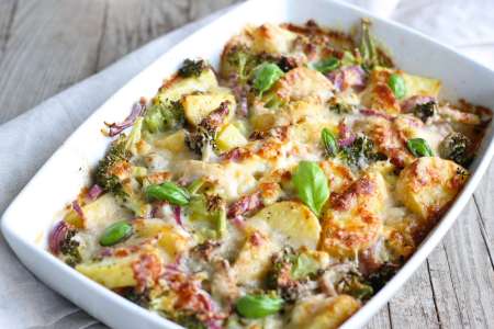 vegetable bread pudding