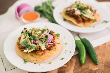 Jackfruit tacos with chipotle aioli