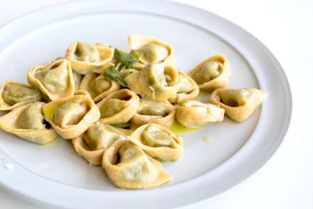 ravioli with beurre blanc