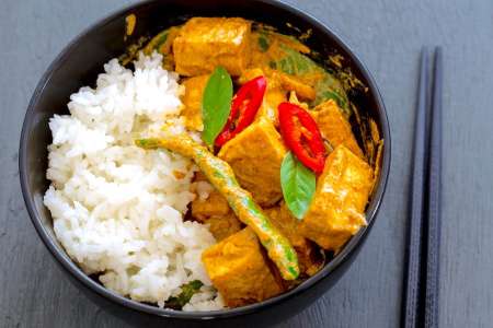 red curry with tofu