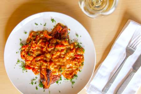 red fish and crawfish etouffee