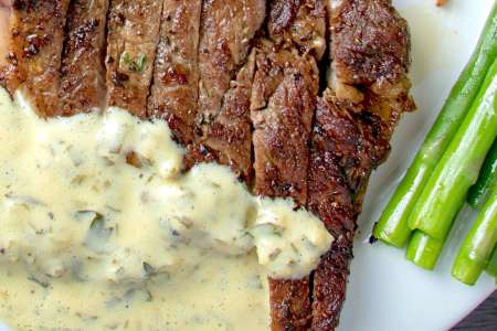 ribeye with bearnaise sauce