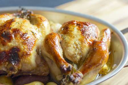 roast chicken with lemon and herbs