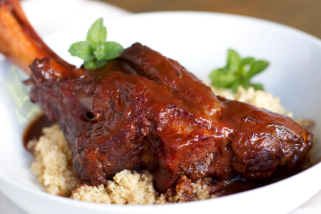 roasted lamb shank