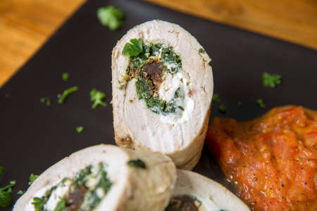 rolled chicken breast