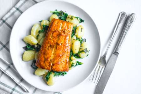 salmon and gnocchi