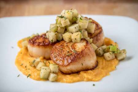 scallops with apple