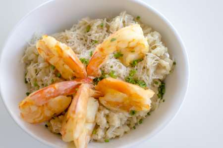 seafood risotto with prawns