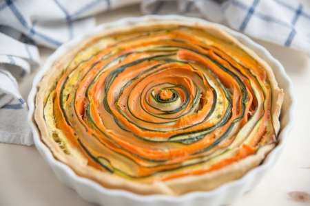 Spiral Vegetable Tart