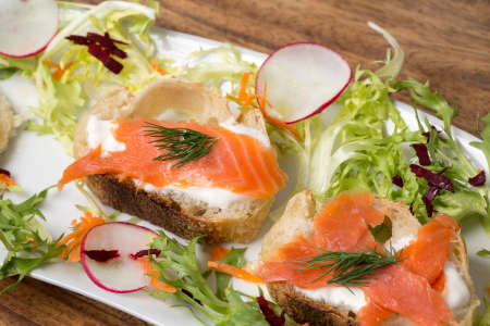 smoked salmon tartine