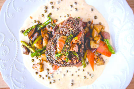 steak au poivre