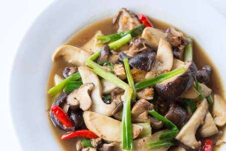 stir fried mushrooms