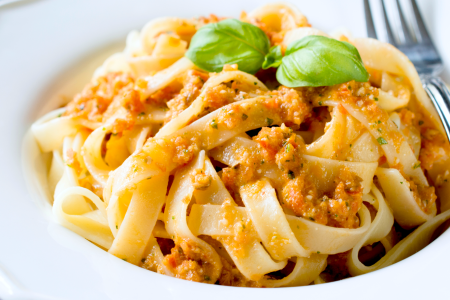 tagliatelle Pesto Alla Trapanese