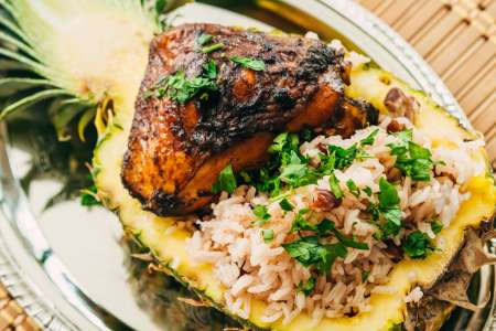 teriyaki pineapple bowls