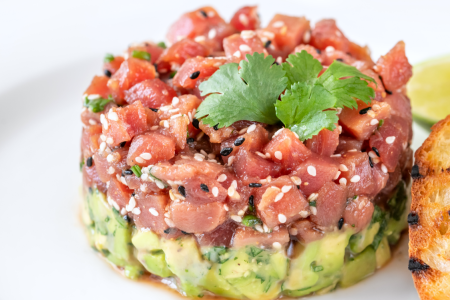 tuna tartare with avocado