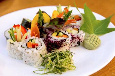 vegetarian sushi