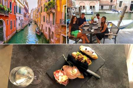 venice   people exploring venice italy on a food tour