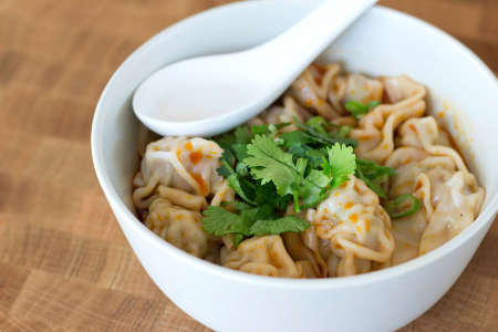 wontons in spicy oil