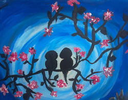 Lovebirds Review Photo from Paint and Sip in Charlotte