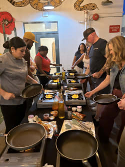 Make Pasta Alfredo With Chef Maricarmen Review Photo from Cooking Class in Phoenix 17 18 19