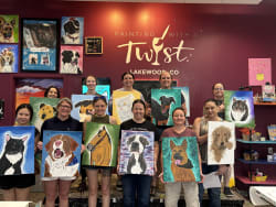 Paint Your Pet's Portrait Review Photo from Paint and Sip in Denver